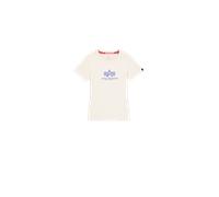 Alpha Industries New Basic Big Logo T-Shirt Magliette Taglia S - Bianco