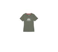Alpha Industries New Basic Big Logo T-Shirt Magliette Taglia S - Verde