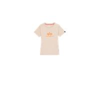 Alpha Industries New Basic Big Logo T-Shirt Magliette Taglia XL - Beige
