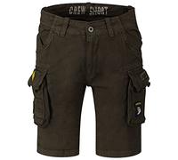 Alpha Industries Pantaloncini Crew Patch Cargo Uomo Grigio scuro Taglia 34