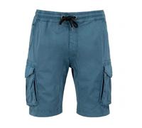 Alpha Industries Pantaloncini Corti da Uomo in Cotone Twill Jogger, Vintage Marine, S
