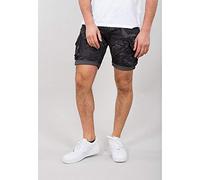 Alpha Industries Camo Crew Shorts Pantaloncini Taglia 33 - Mimetismo nero