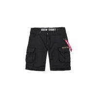 Alpha Industries Pantaloncini Crew Short Uomo, Black, 34