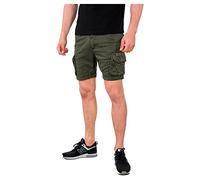 Alpha Industries Pantaloncini Crew Short Uomo, Dark Olive, 30