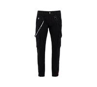 ALPHA INDUSTRIES Pantaloni cargo nero / bianco Uomo - Streetwear - Pantaloni e jeans - Pantaloni ALPHA INDUSTRIES 30