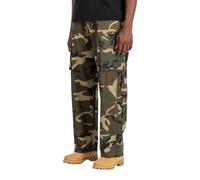 Alpha Industries Ripstop Patchwork Camo Pant Pantaloni Taglia 34 - Woodland Camouflage