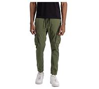 Alpha Industries Pantaloni Casual in Twill di Cotone per Uomo Dark Olive