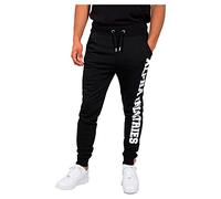 Alpha Industries Pantaloni della Tuta Jogger a Grandi Lettere per Uomo Sportivi, Black, XL