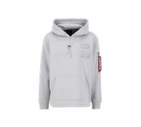 Alpha Industries Patch Loose Fit Hoodie Taglia XL - Grigio