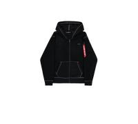 Alpha Industries Polar Fleece Zip Hoodie Taglia L - Nero