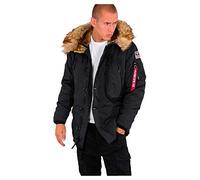 ALPHA INDUSTRIES Parka invernale 'Polar' rosso / nero / bianco, Taglia L