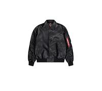 Alpha Industries Giacca bomber PU College Uomo Nero Taglia S