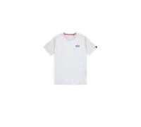 Alpha Industries Puff Print Logo Backprint T-Shirt Magliette Taglia L - Grigio