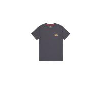 Alpha Industries Puff Print Logo Backprint T-Shirt Magliette Taglia L - Grigio