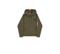 Alpha Industries Red Stripe Hoodie Taglia 2XL - Verde scuro