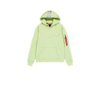 Alpha Industries Red Stripe Hoodie Taglia S - Verde menta