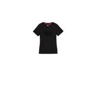 Alpha Industries Rhinestone World Logo T-Shirt Magliette Taglia XS - Nero