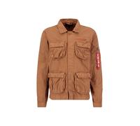 Alpha Industries Ripstop Cargo Overshirt Giacche Taglia L - Marrone