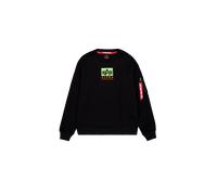 Alpha Industries Satin Logo Sweatshirt Felpe Taglia 2XL - Nero