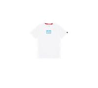Alpha Industries Satin Logo T-Shirt Magliette Taglia M - Bianco