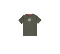 Alpha Industries Satin Logo T-Shirt Magliette Taglia M - Verde