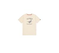 Alpha Industries Scorpion Short Sleeve T-shirt Beige S Uomo
