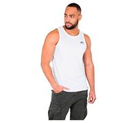 Alpha Industries Serbatoio Small Logo da Uomo Canottiera, White, XXL