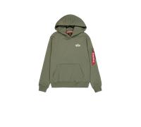 Alpha Industries Signature Back Print Hoodie Taglia 3XL - Verde oliva