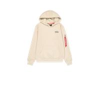 Alpha Industries Signature Back Print Hoodie Taglia L - Bianco