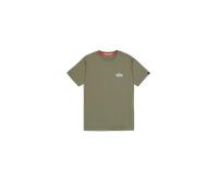 Alpha Industries Signature Backprint T-Shirt Magliette da uomini Taglia XL - Verde oliva
