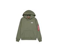 Alpha Industries Signature BP Hoody Felpa con Cappuccio, Sage-Green, L Uomo