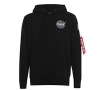 Alpha Industries Space Shuttle Felpa con Cappuccio da Uomo Black