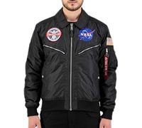 Alpha Industries Spacewalk Jacket Bomber da Uomo Giacca, Black, XX-Large