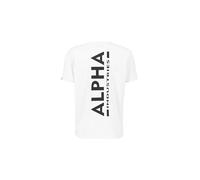 Alpha Industries T-Shirt con Stampa posterioreper Uomo White