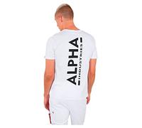 Alpha Industries T-Shirt con Stampa posterioreper Uomo White