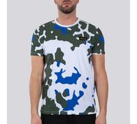 Alpha Industries Tactical Camo T Maglietta, bianco-verde, taglia S per maschi