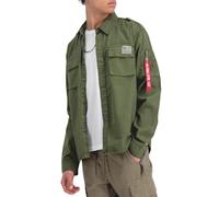 Alpha Industries Urban Military Shirt Camicia Over da Uomo Giacche, Dark Olive, M
