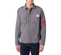 Alpha Industries Urban Military Shirt Sovracamicie Taglia M - Grigio
