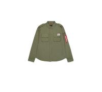 ALPHA INDUSTRIES Giacca di mezza stagione 'Urban Military' oliva / rosso / bianco, Taglia S
