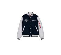 Alpha Industries Varsity Air Force Bomber Giacca da uomo Ultra Navy 3XL