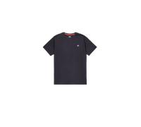 Alpha Industries Waffle Small Logo T-Shirt Magliette Taglia M - Blu scuro