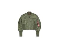 Alpha Industries Waisted MA-1 Bomber Giacca da donna Sage-Green M