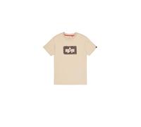 Alpha Industries Washed Out Logo T-Shirt Magliette Taglia L - Beige