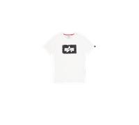 Alpha Industries Washed Out Logo T-Shirt Magliette Taglia S - Bianco