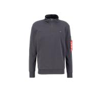 Alpha Industries X-Fit Half Zip Sweatshirt Felpe Taglia 2XL - Grigio