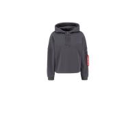 Alpha Industries X-Fit Label Oversized Hoodie Taglia S - Grigio