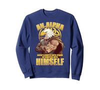 Alpha Mindset Warrior Forza Palestra & Fitness Motivazione Felpa