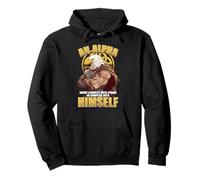 Alpha Mindset Warrior Forza Palestra & Fitness Motivazione Felpa con Cappuccio