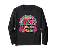 Alpha Omega I Am The And The Omega Citazione Maglia a Manica