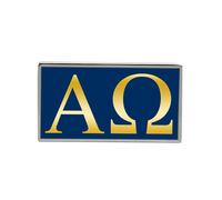 Alpha Omega Rettangolo Spilla